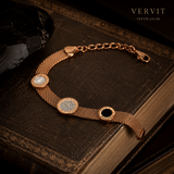 Vervit Rose Gold Minimal Disc Bracelet for Women – Anti-Tarnish 316L Stainless Steel