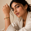 Vervit Gold Evil Eye & Hamsa Charm Bracelet for Women – 18K Gold-Plated PVD Finish, Anti-Tarnish 316L Stainless Steel