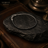 Vervit Silver Tennis Bracelet for Women – Anti-Tarnish 316L Stainless Steel with Polished Silver Finish