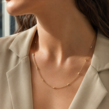 Minimal Gold-Toned Station Chain