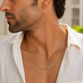 Vervit Curb Chain Necklace for Daily Wear – Gold Finish, Single Piece