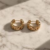 Gold Chain Hoop Earrings for Modern Occasion Styling | VERVIT