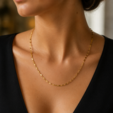 Elegant Gold-Toned Oval Link Chain