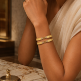Vervit Noor Royale Gold-Tone Bangle Set of 4