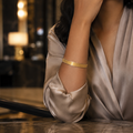 Vervit Gleam Line Gold-Tone Bangle Set of 2