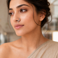 Silver Crystal Hoop Nose Ring