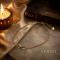 Vervit Infinity Anklet for Daily Wear – Gold Finish, Single Piece