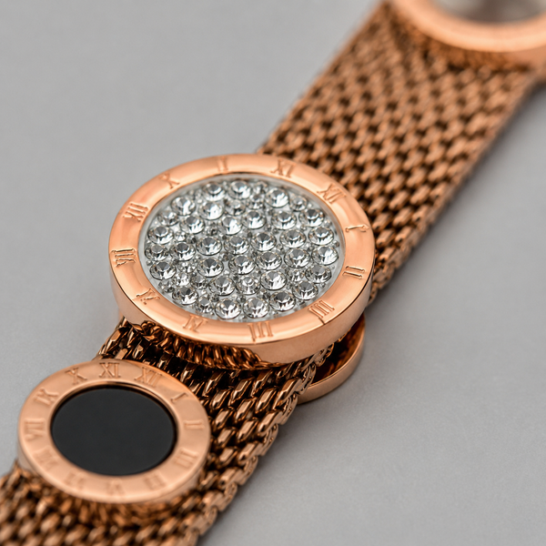 Vervit Rose Gold Minimal Disc Bracelet for Women – Anti-Tarnish 316L Stainless Steel