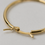 Vervit Gold Classic Hoop Earrings for Women – 18K Gold-Plated 316L Stainless Steel
