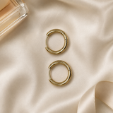 Vervit Gold Classic Hoop Earrings for Women – 18K Gold-Plated 316L Stainless Steel