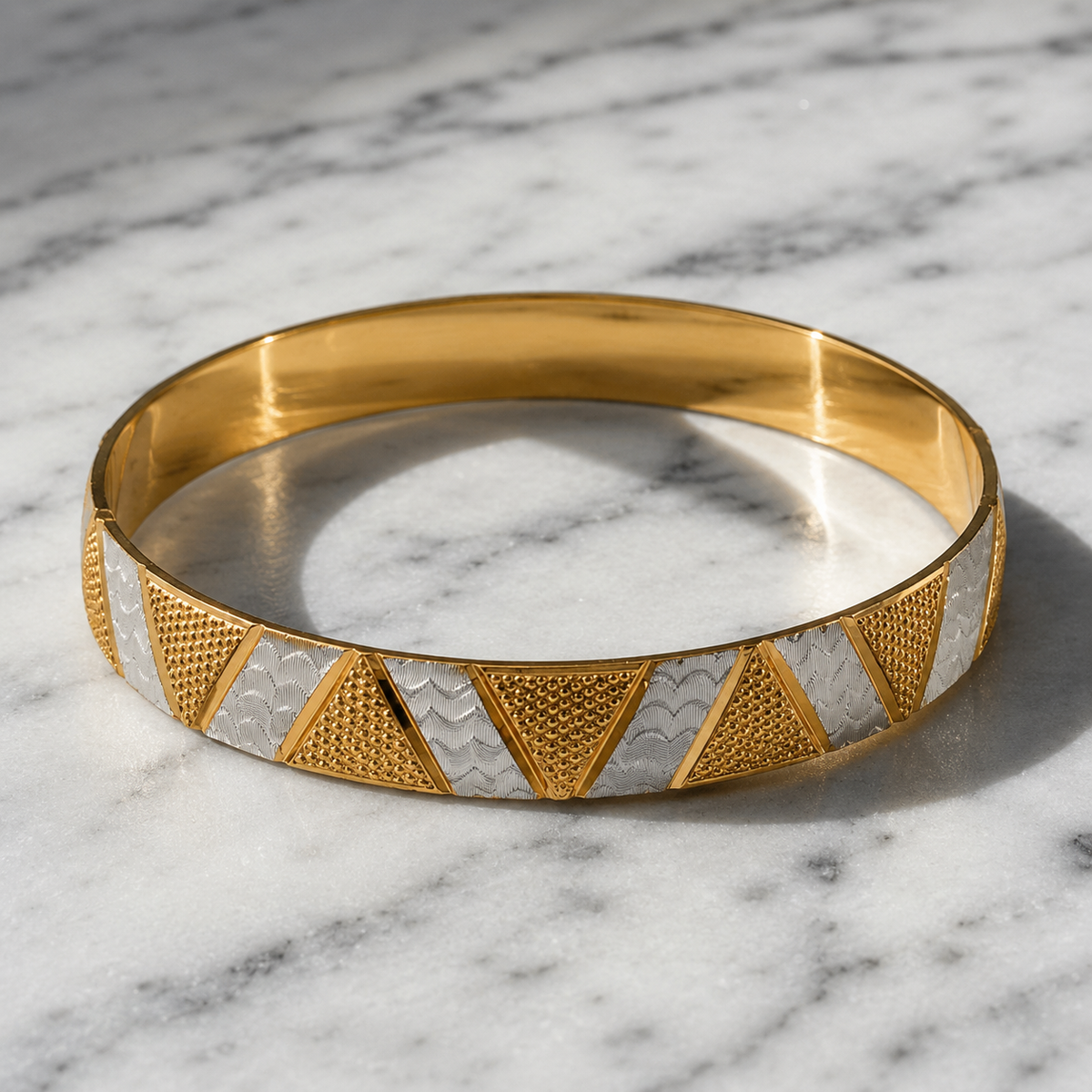 Vervit Tria Luxe Gold-Tone Bangle Set of 2