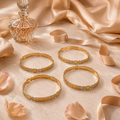 Vervit Noor Royale Gold-Tone Bangle Set of 4