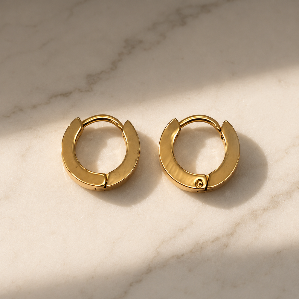 Vervit Aure Mini Gold-Tone Huggie Hoop Earrings