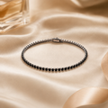 Vervit Silver Tennis Bracelet for Women – Anti-Tarnish 316L Stainless Steel with Polished Silver Finish