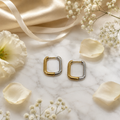 Vervit Duo Luxe Two-Tone Square Hoop Earrings