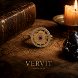 Golden Spiral Ruby Ring for Women