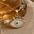 Evil Eye Charm Pendant Necklace