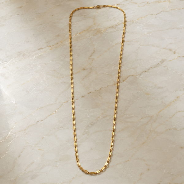 Elegant Gold-Toned Oval Link Chain
