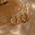Gold Chain Hoop Earrings for Modern Occasion Styling | VERVIT