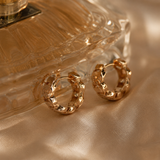 Gold Chain Hoop Earrings for Modern Occasion Styling | VERVIT