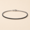 Vervit Silver Tennis Bracelet for Women – Anti-Tarnish 316L Stainless Steel with Polished Silver Finish