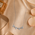 Vervit Magnetic Heart Necklace for Daily Wear – Silver Finish, Single Piece