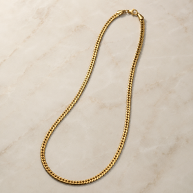 Vervit Curb Chain Necklace for Daily Wear – Gold Finish, Single Piece