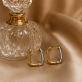 Vervit Duo Luxe Two-Tone Square Hoop Earrings