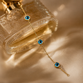 Vervit Blue Eye Anklet for Daily Wear – Gold Finish, Single Piece
