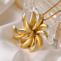 Vervit Floral Necklace Set for Festive Wear – Gold Finish, Necklace with Earrings
