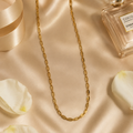 Elegant Gold-Toned Oval Link Chain