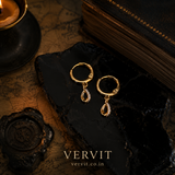 Gold Teardrop Huggie Earrings