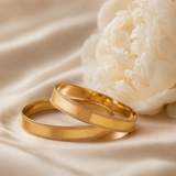 Vervit Gleam Line Gold-Tone Bangle Set of 2