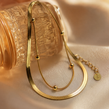 Vervit Layered Anklet for Daily Wear – Gold Finish, Single Piece