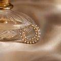 Golden Crystal Hoop Nose Ring
