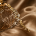 Vervit Floral Bracelet for Festive Wear – Gold Finish, Single Piece