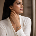 Vervit Rose Gold Minimal Disc Bracelet for Women – Anti-Tarnish 316L Stainless Steel