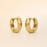 Vervit Gold Minimal Huggie Hoop Earrings for Women – 18K Gold Plated 316L Stainless Steel