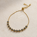 Vervit Gold Evil Eye Slider Bracelet for Women – 18K Gold Plated PVD Finish