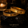 Vervit Gleam Line Gold-Tone Bangle Set of 2