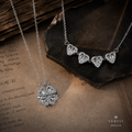 Vervit Magnetic Heart Necklace for Daily Wear – Silver Finish, Single Piece