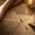 Vervit Blue Eye Anklet for Daily Wear – Gold Finish, Single Piece