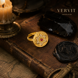 Golden Star Ruby Statement Ring