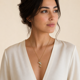Golden Dolphin Pearl Pendant Necklace