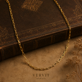 Gold-Toned Paperclip Link Chain