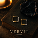 Vervit Duo Luxe Two-Tone Square Hoop Earrings