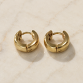 Vervit Gold Minimal Huggie Hoop Earrings for Women – 18K Gold Plated 316L Stainless Steel