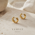Vervit Gold Minimal Huggie Hoop Earrings for Women – 18K Gold Plated 316L Stainless Steel