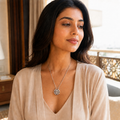 Vervit Magnetic Heart Necklace for Daily Wear – Silver Finish, Single Piece