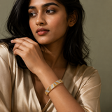 Vervit Tria Luxe Gold-Tone Bangle Set of 2